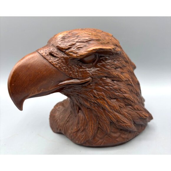 Vtg Red Mill Bald Eagle Head Bust Figurine 1990 Patriotic - Picture 1 of 6